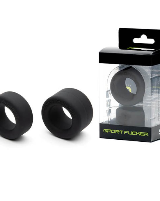 Sport Fucker Black Nutt Job Cock Ring Set