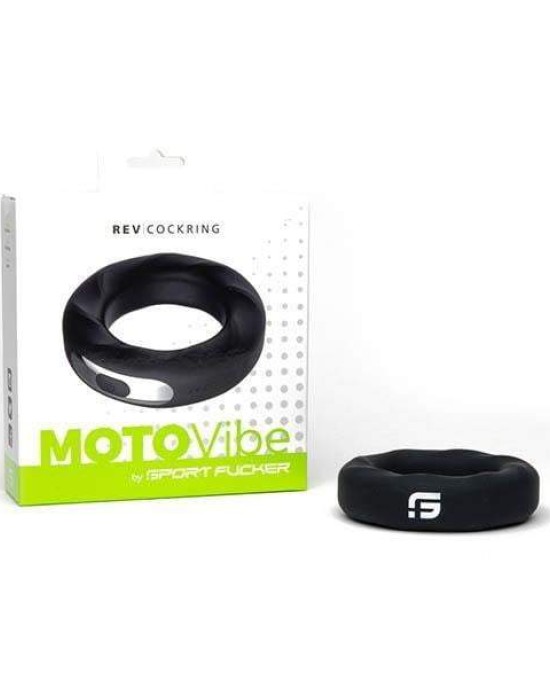 Sport Fucker MOTOVibe Rev Black 48mm Rechargeable Vibrating Cock Ring