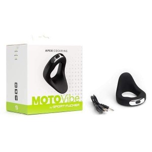 Sport Fucker MOTOVibe APEX Black 48 mm Rechargeable Vibrating Cock Ring