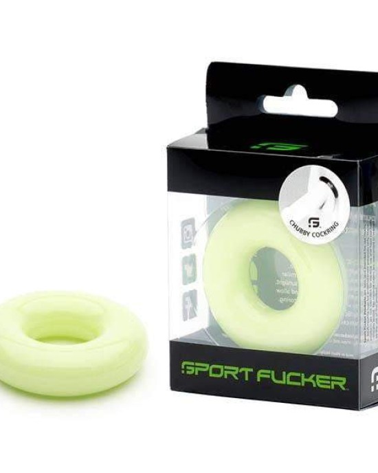 Sport Fucker Rubber Glow In Dark Cock Ring