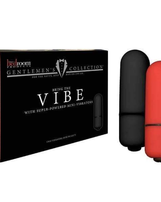 Bedroom Products Vibe Black & Red Bullets - 2 Pack