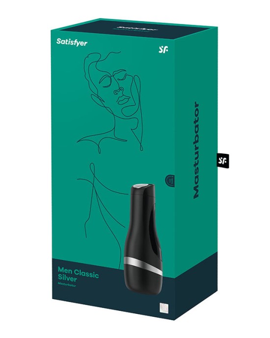 Satisfyer Men Classic Black/Silver Stroker