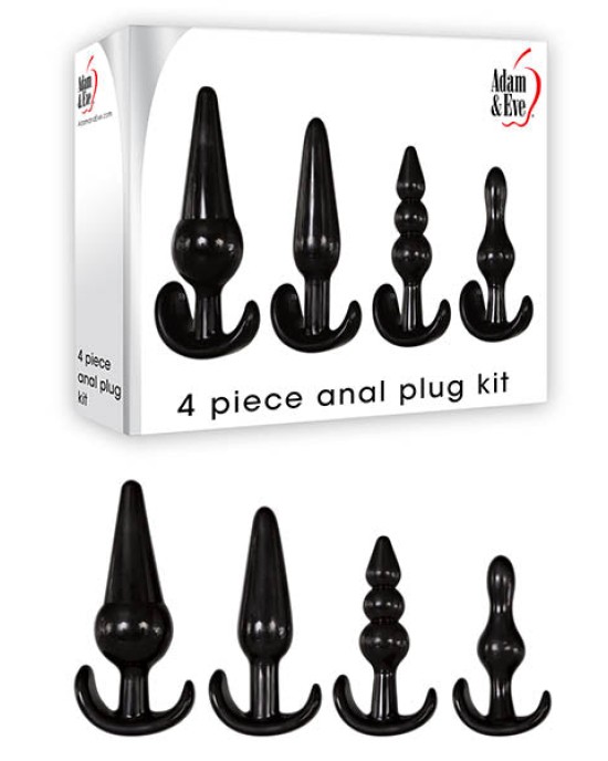 Adam & Eve Anal Plug Kit - 4 Piece Set