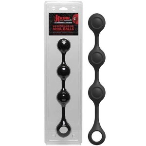 KINK Anal Essentials Weighted Silicone Black Balls