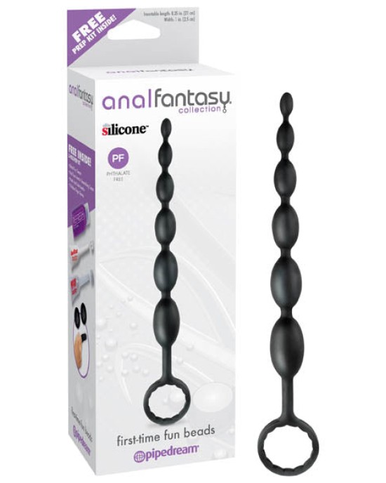 Anal Fantasy Collection First-Time Black Fun Beads