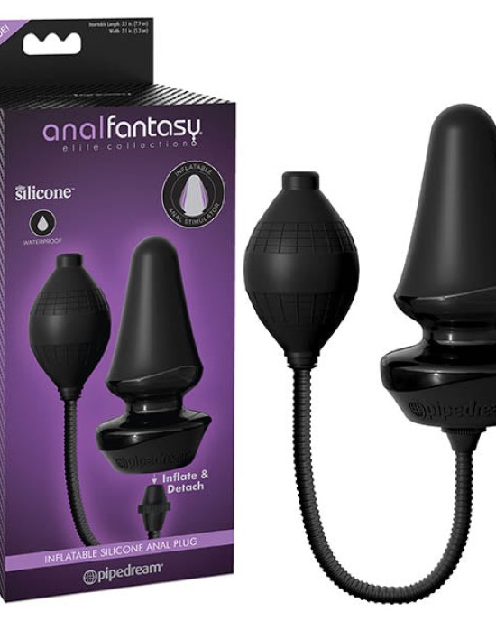 Anal Fantasy Elite Collection Inflatable Black Butt Plug