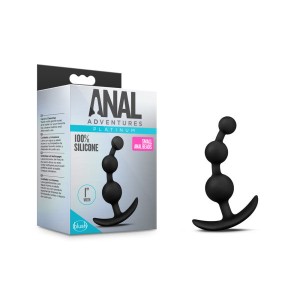 Anal Adventures Black Platinum Small Anal Beads