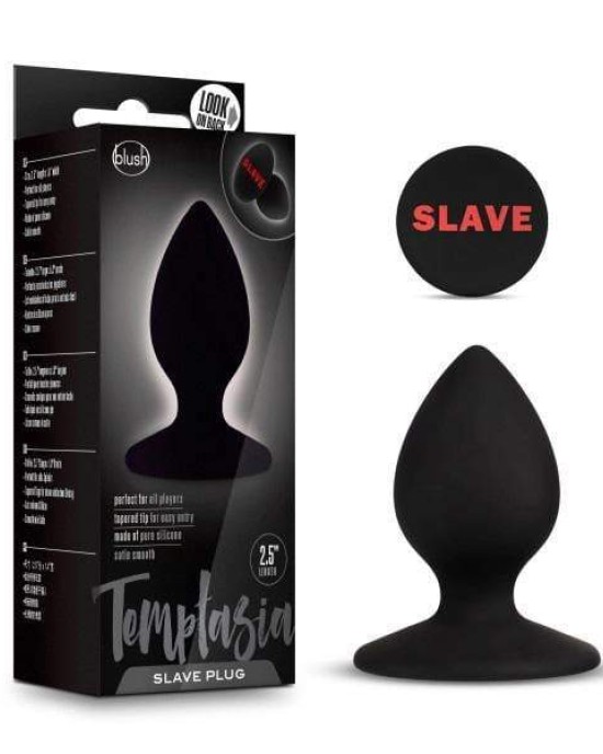 Temptasia - Slave Plug Black 2.5 Inch Butt Plug