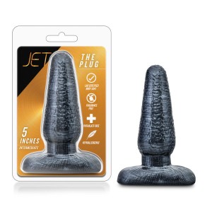 Jet The Plug Carbon Metallic Black 5 Inch Butt Plug