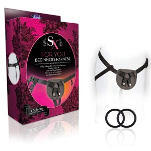 SX For You Black Adjustable Strap On Harness