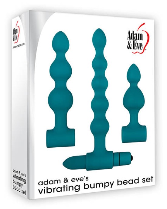 Adam & Eve Vibrating Bumpy Anal Bead Set