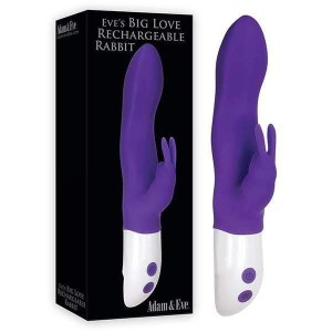 Adam & Eve Eve's Big Love Rabbit Vibrator - Purple