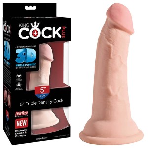 King Cock 5 Inch Triple Density Flesh Dong