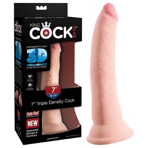 King Cock Plus 7 Inch Triple Density Flesh Dong