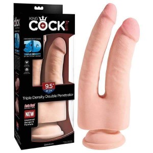 King Cock Plus 9.5 Inch Triple Density Double Penetrator