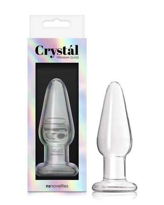 Crystal Medium Glass Butt Plug