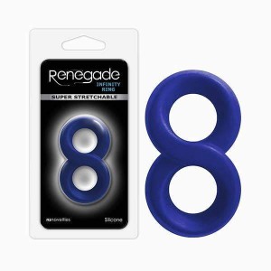 Renegade Infinity Super Stretchy Cock Ring - Blue