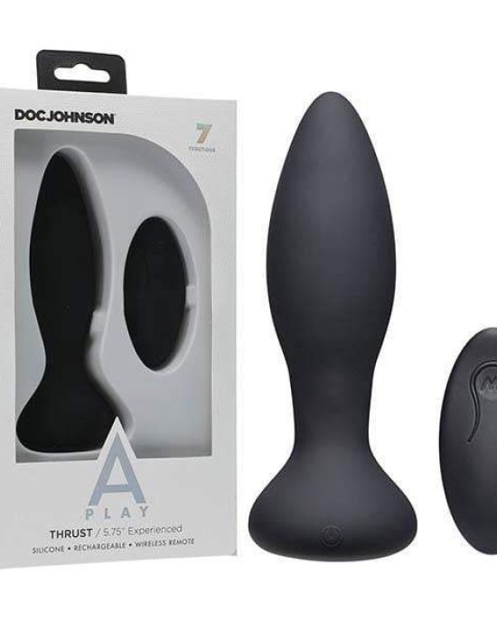 A-Play - Thrust Experienced Rechargeable Black Anal Plug