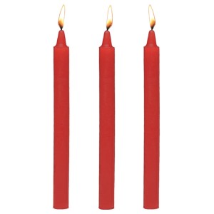 Master Series Fetish Red Drip Candles - 3 Pack