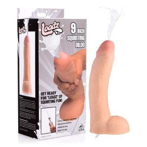 Squirtz 9 Inch Realistic Dual Density Squirting Dildo