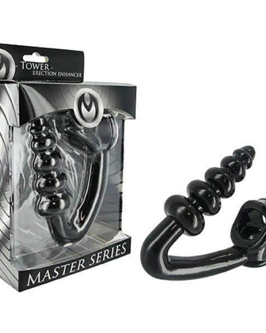 Master Series Tower Erection Enhancer with Anal Plug