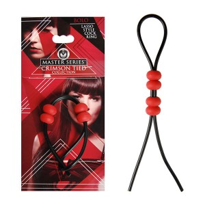 Master Series Crimson Tied Lasso Cock Ring