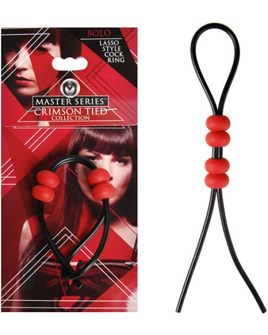 Master Series Crimson Tied Lasso Cock Ring