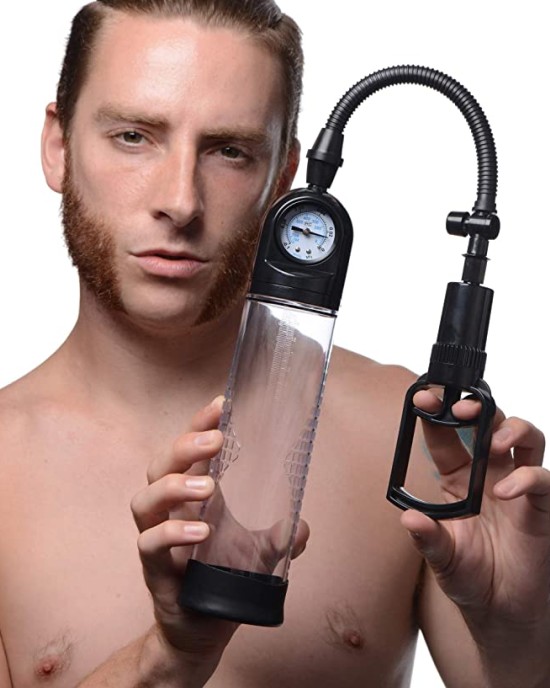 Size Matters Trigger Penis Pump with Gauge