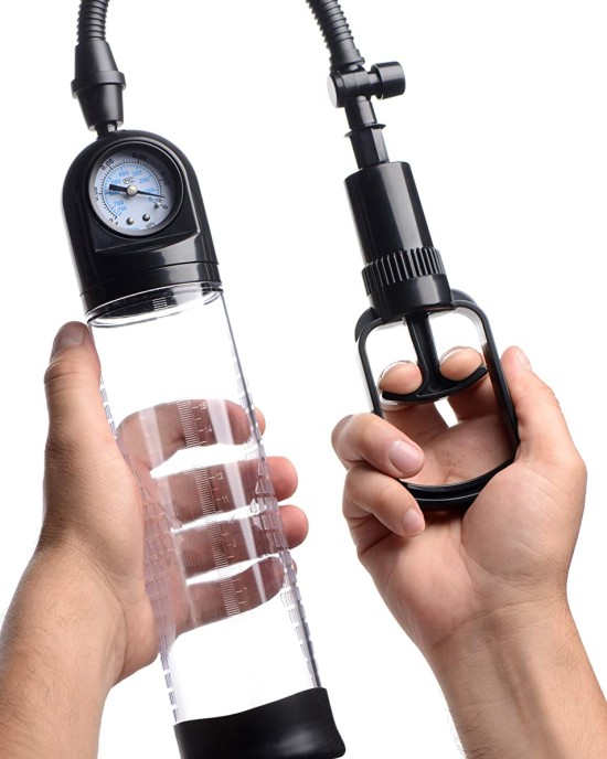 Size Matters Trigger Penis Pump with Gauge