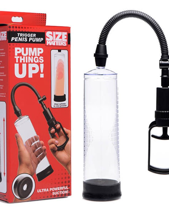 Size Matters Trigger Clear Penis Pump