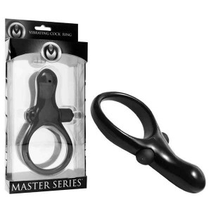 Master Series Mystic Vibrating Cock Ring - Black