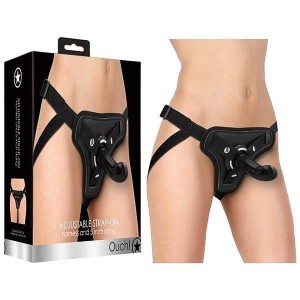 Ouch! Adjustable Black Pegging 5 Inch Strap-On