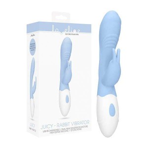 Loveline Juicy G-Spot Rabbit Vibrator - Blue