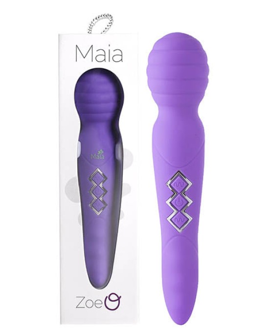 Maia Zoe - Neon Purple Dual Vibrating Massage Wand