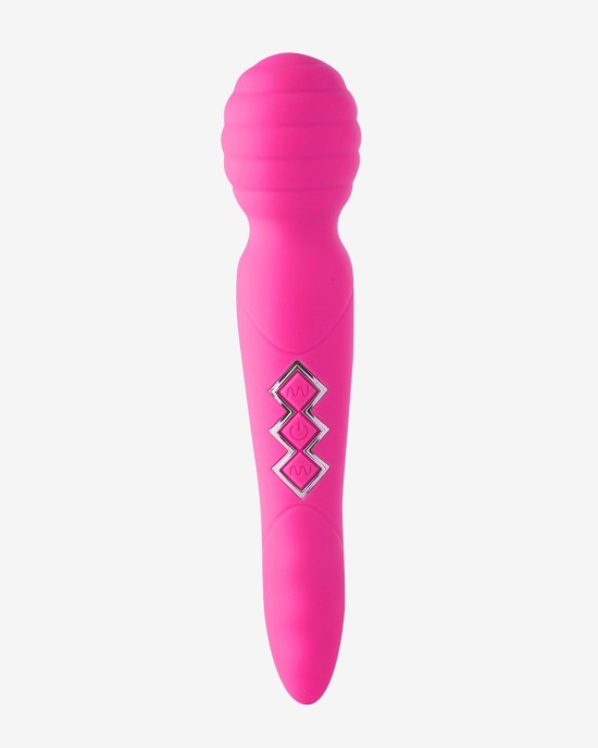 Maia Zoe - Neon Pink Dual Vibrating Massage Wand