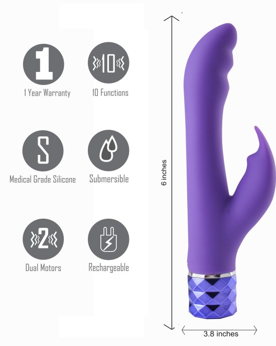 Maia Hailey Rabbit Vibrator - Purple