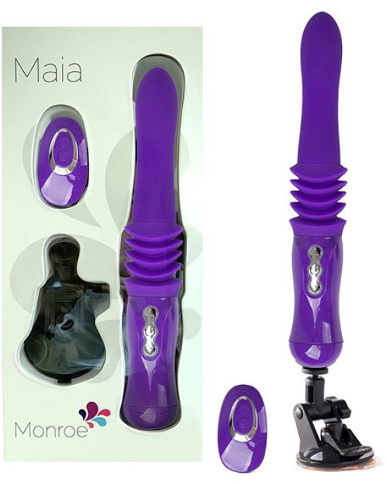 Maia Monroe Portable Thrusting Sex Machine - Purple