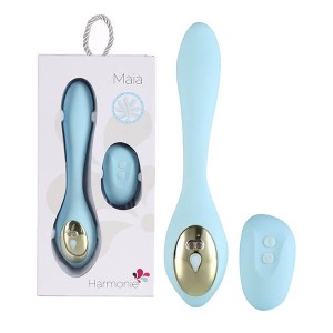 Maia Harmonie Bendable Vibrator with Wireless Remote - Blue