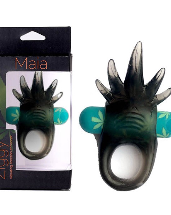 Maia Ziggy - Hemp Green Vibrating Cock Ring