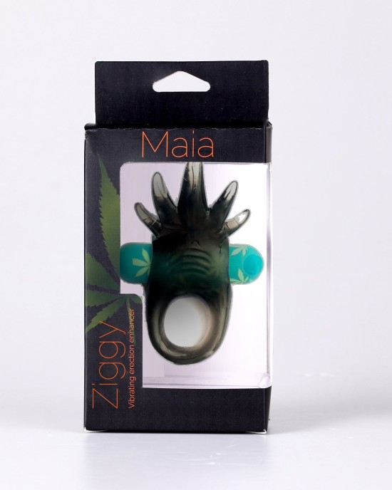 Maia Ziggy - Hemp Green Vibrating Cock Ring