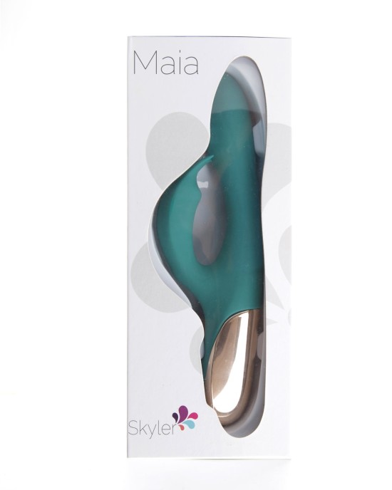 Maia Skyler Bendable Rabbit Vibrator - Green