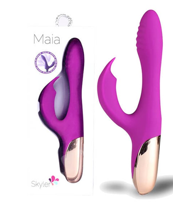 Maia Skyler Bendable Rabbit Vibrator - Purple