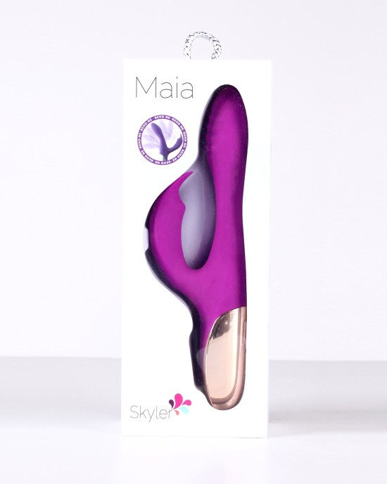 Maia Skyler Bendable Rabbit Vibrator - Purple