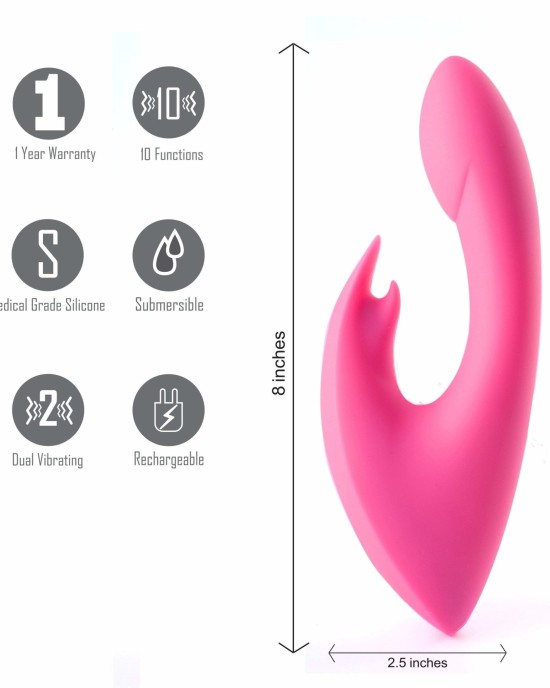 Maia Leah Rabbit Vibrator - Pink