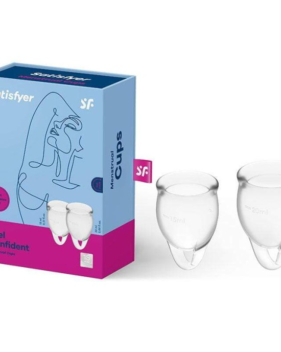 Satisfyer Feel Confident - Clear Loop  Menstrual Cups