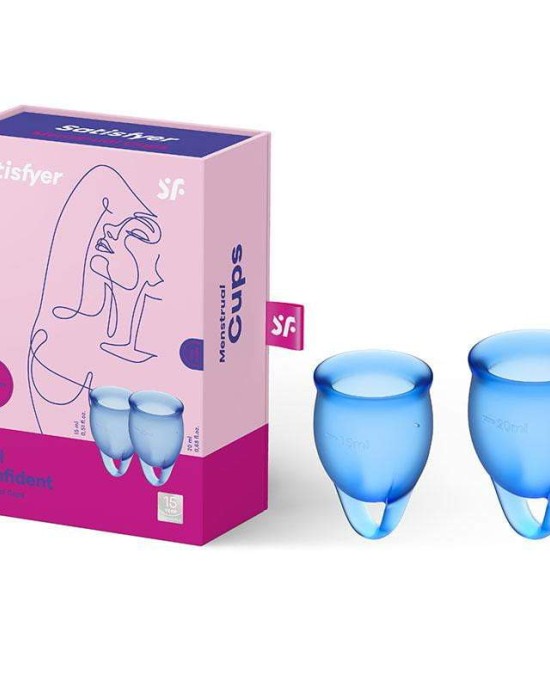 Satisfyer Feel Confident - Dark Blue Loop Menstrual Cups