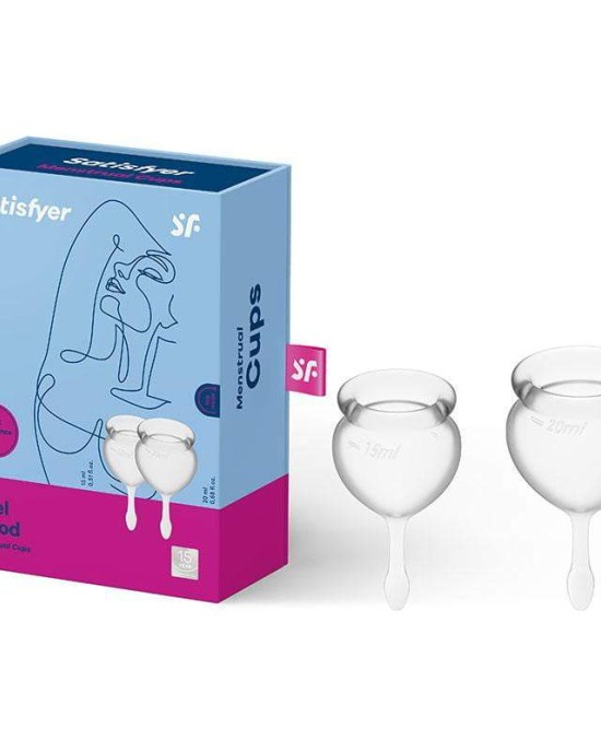 Satisfyer Feel Good - Clear Menstrual Cups