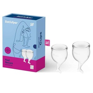 Satisfyer Feel Secure - Clear - Dolphin Tail Menstrual Cups