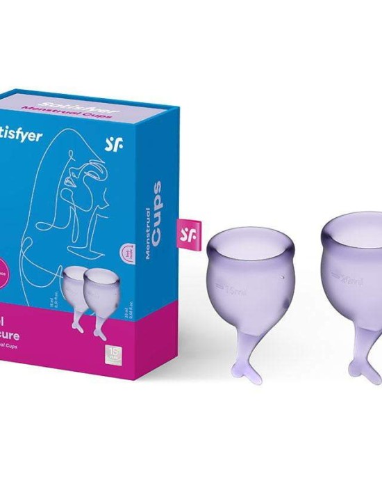 Satisfyer Feel Secure - Lilla Purple - Dolphin Tail Menstrual Cups