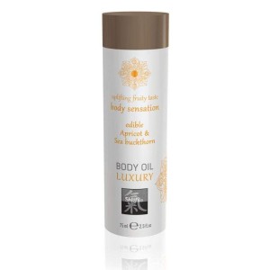 SHIATSU Edible Body Oil - Luxury - Apricot & Sea Buckthorn 75ml